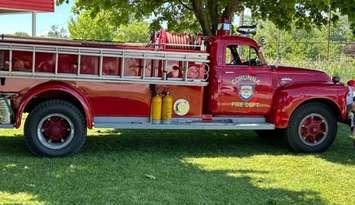 A vintage Corunna fire truck (Photo courtesy of Corunna Volunteer FireFighters Association via Facebook)