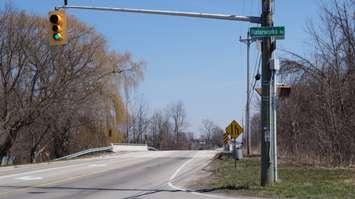 Waterworks Rd. was one of the most voted for CAA Worst Roads for Sarnia-Lambton in 2015. This photo is at Lakeshore Rd. April 2016. (BlackburnNews.com Photo by Briana Carnegie)