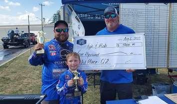Kyle Nead and Rob Matthews claim top spot at the Great Lakes Super Series at Sarnia Bay.  6 August 2022. (Photo by Great Lakes Super Series)