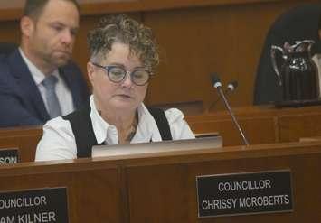 Sarnia City/County Councillor Chrissy McRoberts. October 27, 2023 Blackburn Media photo by Melanie Irwin.