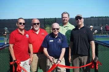 Lambton Shores council members at the grand opening of the pickleball and tennis court, July 26, 2024 (Photo by: The Municipality of Lambton Shores)