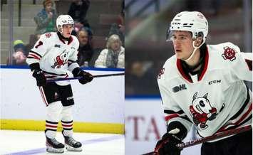 Andrew LeBlanc (L) and Jacob LeBlanc (R) (Natalie Shaver/ OHLImages)