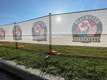 Bluewater BorderFest gates at Sarnia’s Centennial Park. June 16, 2025. (Photo courtesy of Bluewater BorderFest via Facebook)