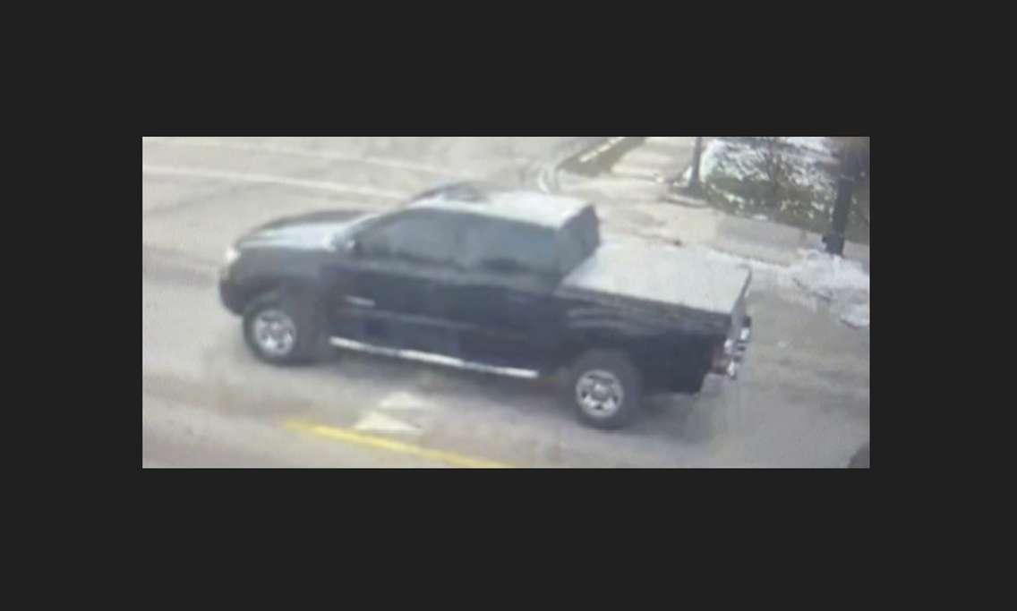 OPP seek the owner of this Toyota Tundra in relation to a hit-and-run in Petrolia. Submitted image.