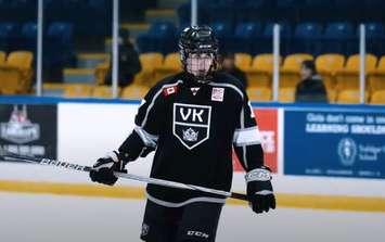 Alessandro Di Iorio (Photo courtesy of OHL Prospect Profile Video Screenshot)