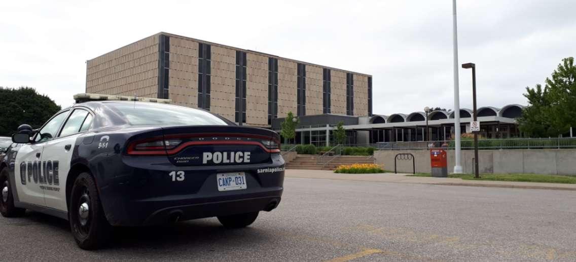 Ontario Court of Justice in Sarnia. July 12, 2019. (BlackburnNews photo by Colin Gowdy)