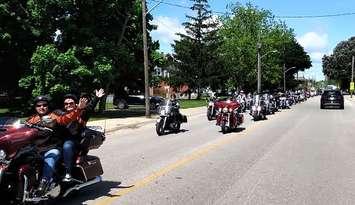 Motorcycle riders saluting frontline workers - May 30/20 (Photo courtesy of David Burrows)