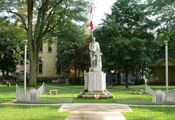 Petrolia Cenotaph. Image courtesy of Royal Canadian Legion Branch 216 via. Town of Petrolia council agenda.