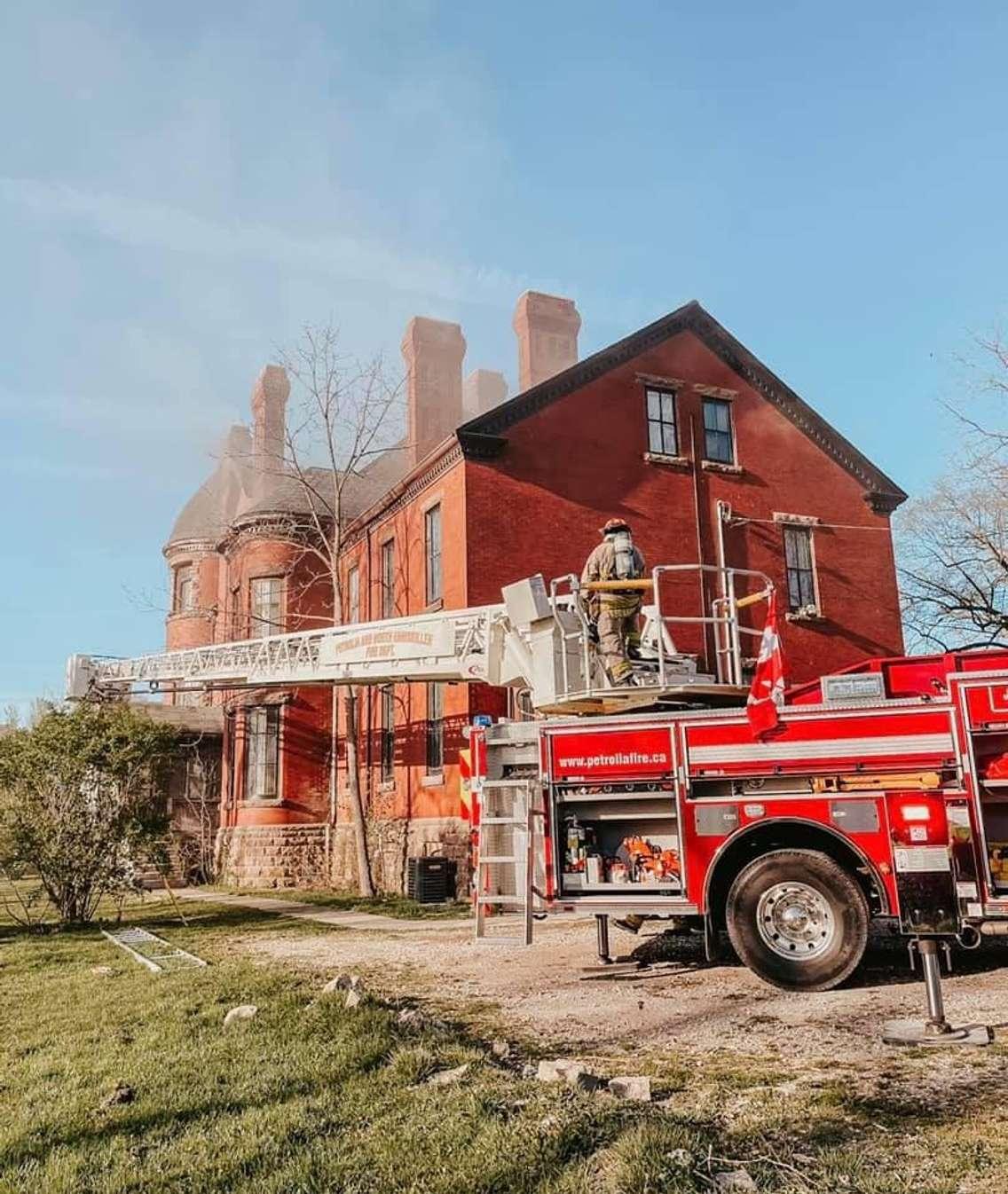 Fairbanks House Fire May 1, 2021 (Photo courtesy of Petrolia & North Enniskillen Fire Dept. via Facebook)