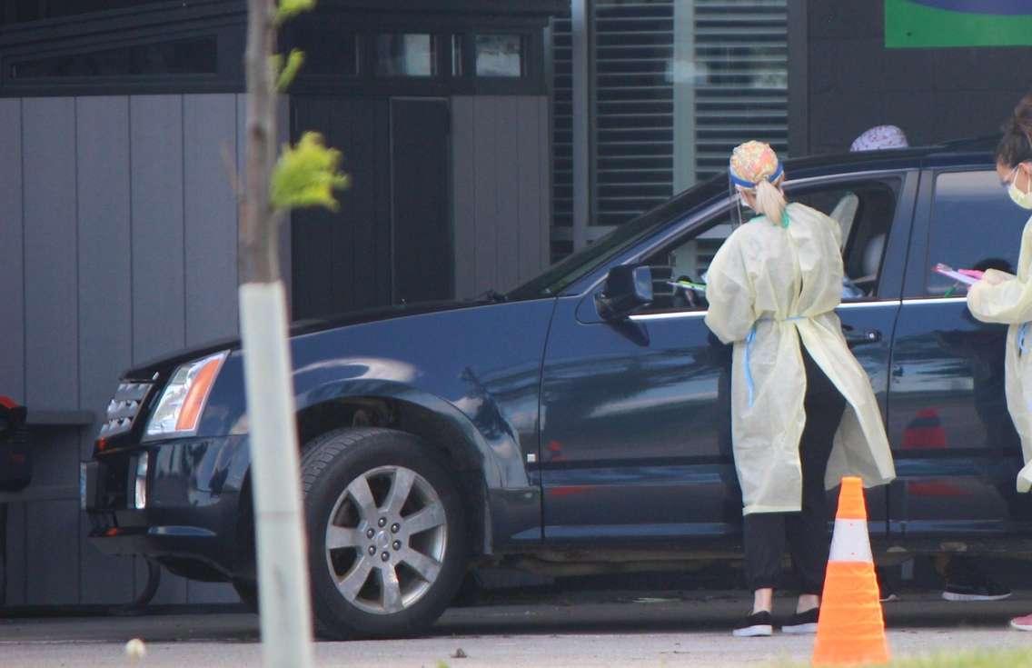 Drive-Through COVID Testing opened in Sarnia May 30, 2020 (BlackburnNews.com photo by Dave Dentinger)