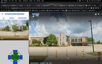 St. Patrick's Catholic High School located at 1001 The Rapids Parkway in Sarnia. Image captured via Google Street view. 