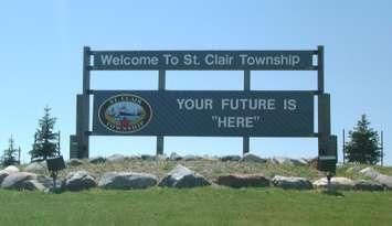 St. Clair Township Sign. 