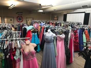 Prom dresses donated to The Cinderella Project. Image courtesy of Sarnia-Lambton Rebound.