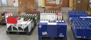 Undeclared alcohol seized at the Blue Water Bridge on July 10, 2023. (Photo couresy of CBSA via Twitter)
