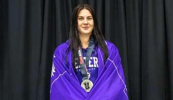 Western University swimmer and Port Lambton native Shona Branton. February 2023. (Photo by Western University)