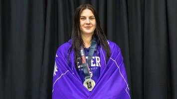Western University swimmer and Port Lambton native Shona Branton. February 2023. (Photo by Western University)