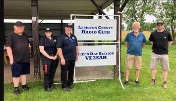 Members of the Lambton County Radio Club (LCRC) at Amateur Radio Field Day 2024 (Photo via Lambton County Radio Club)