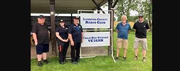 Members of the Lambton County Radio Club (LCRC) at Amateur Radio Field Day 2024 (Photo via Lambton County Radio Club)