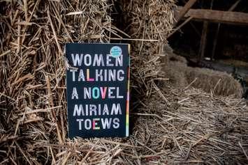 A copy of Women Talking. Lambton County Library's 2024 One Book title.