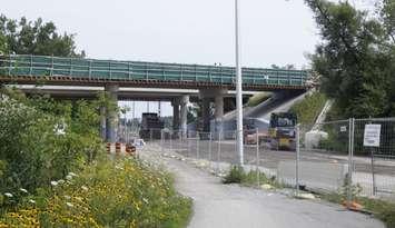 Construction on the Rapids Parkway extension on July 30/2025 (Photo by: Lindsay Newman/ Blackburn Media) 