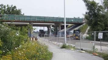 Construction on the Rapids Parkway extension on July 30/2025 (Photo by: Lindsay Newman/ Blackburn Media) 
