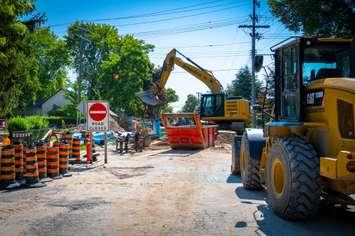 Nelson Street reconstruction project. July 31, 2025. (Photo courtesy of the City of Sarnia via Facebook)