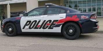 File photo of a Woodstock police cruiser. (Photo by Miranda Chant, Blackburn News.)