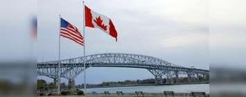 Blue Water Bridge from Point Edward. (Photo by Ontario's Blue Coast)
