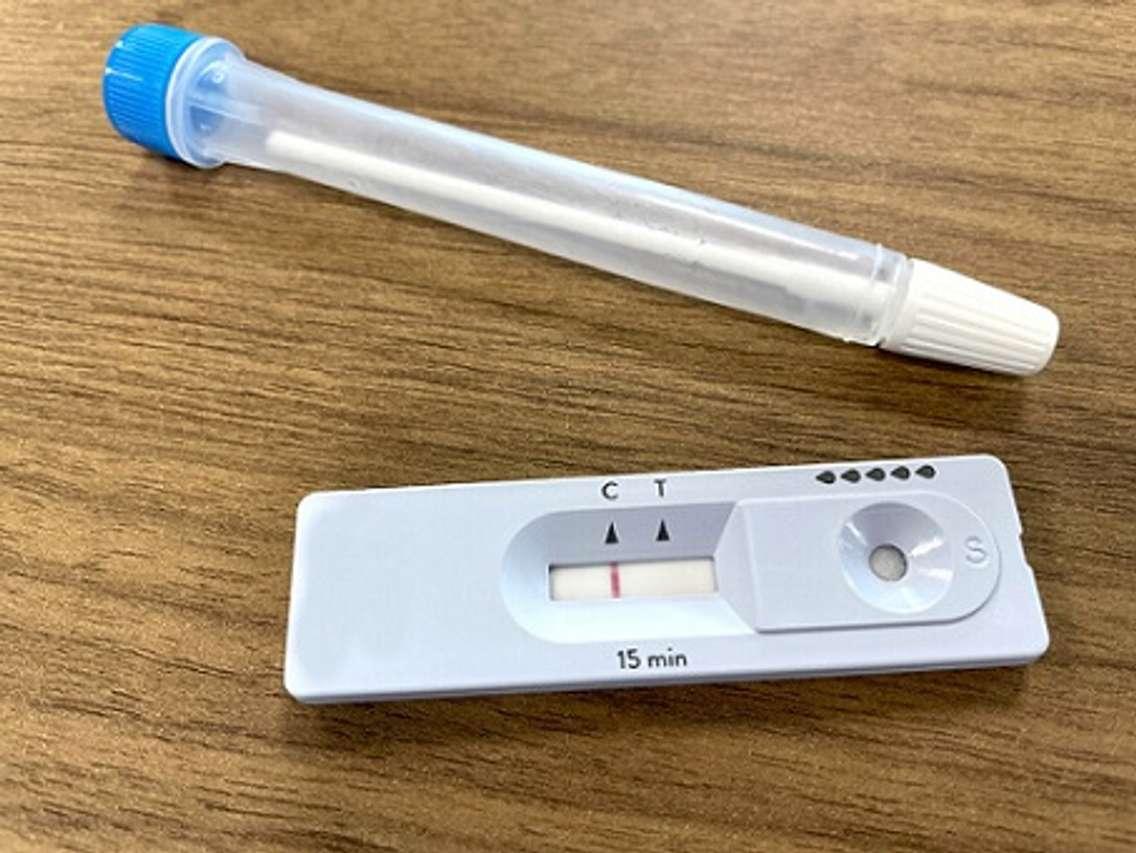 A COVID-19 rapid antigen test. File photo courtesy of © Can Stock Photo / Eugene_Sim.