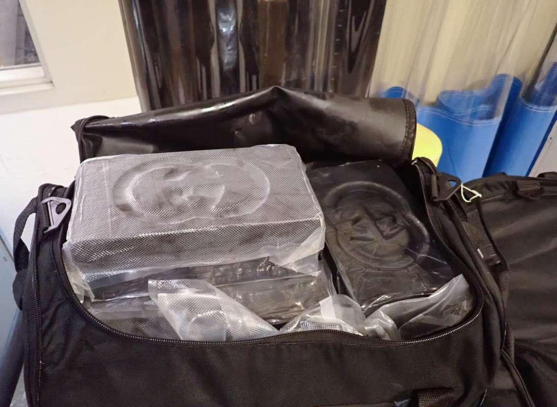 Suspected cocaine seized at the Blue Water Bridge on February 27, 2025 (Photo courtesy of CBSA)