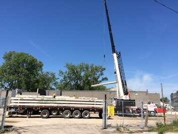 Construction of Hampton Inn in Point Edward. June 3, 2015