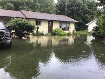 January flooding in Cedarview Subdivision in Lambton Shores. Photo submitted by Bob Strome. 