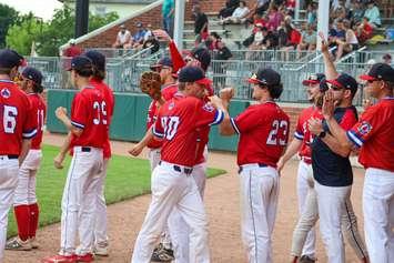 The Sarnia Brigade at the 2024 CABC Gold Bat Invitational Tournament - June 8/24 (Photo courtesy of Sarnia Brigade via Facebook)