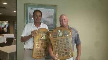 Jim Morton and Bryan Barnes win the SGCC Senior Invitational - Aug 16/18 (Photo courtesy of Sarnia Golf and Curling Club)