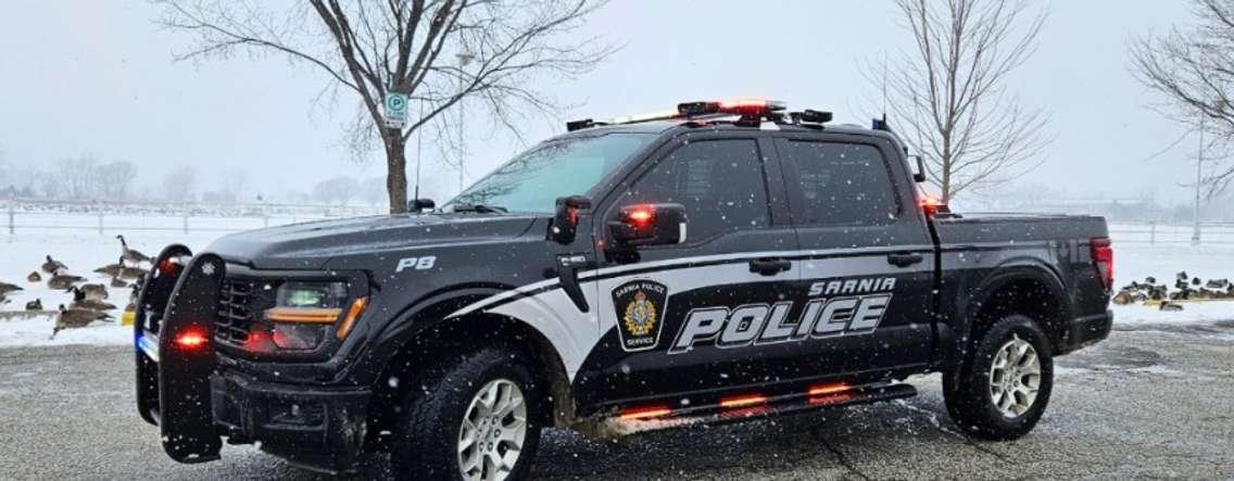 Sarnia police truck. Photo courtesy of the Sarnia Police Service. 