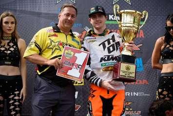 Cole Thompson wins the MX2 class of the 2016 Rockstar Energy Drink Motocross Nationals circuit. (Photo by James Lissimore, CMRC Racing)