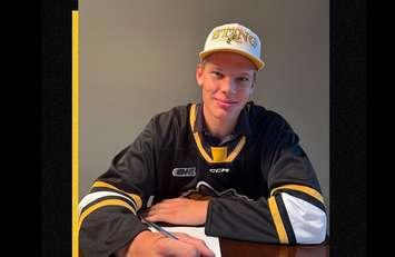 Kase Kamzik (Photo courtesy of Sarnia Sting)