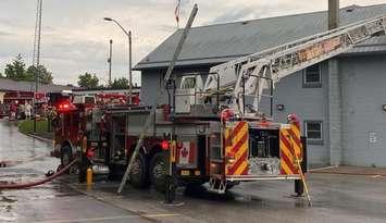 Fire at Grand Bend Legion July 16, 2024. Photo courtesy of Lambton Shores Fire and Emergency Services via Facebook.