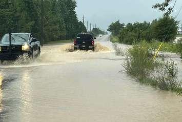 Flooding in Warwick. July 16, 2024. (Photo courtesy of Warwick Township via Facebook)
