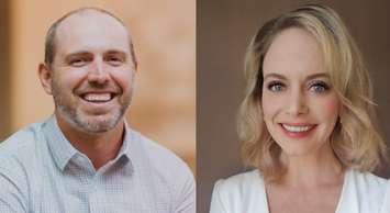 Dr. Blake Pearson (L) Clinical Therapist Meaghan Ferguson (R)