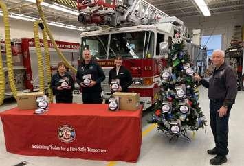 Enbridge donates smoke/CO alarms to Point Edward Fire & Rescue - Dec. 17/24 (Photo courtesy of Point Edward Fire & Rescue)