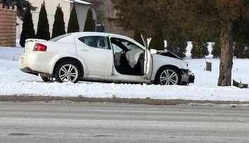 Crash at Michigan Rd and Blackwell Rd (Image courtesy of Evelyn Langille)