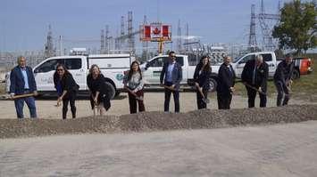 Ground breaking of the new St. Clair Transmission Line. September 9, 2025. (Photo by Natalia Vega) 