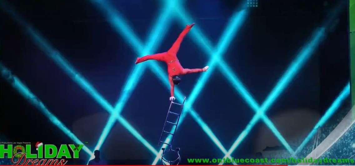 Holiday Dreams: A Spectacular Holiday Cirque Show. (screenshot via Ontario Blue Coast)