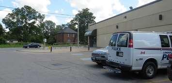 London police investigate after a robbery at the LCBO at 85 Wellington Rd., August 11, 2022. (Photo by Craig Needles, Blackburn Media)