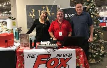 Family to Family Donation Drive at Tepperman's in Sarnia. December 2023. (Photo courtesy of 99.9 The FOX via Facebook)