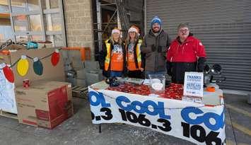 COOL 106.3 broadcasted live from Home Depot during its annual food drive to support the Inn of the Good Shepherd. December 13, 2024. (Photo courtesy Rob Jenkins)