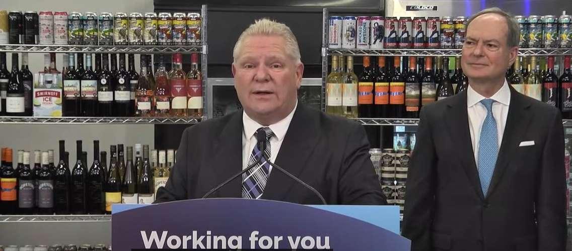 Premier Doug Ford and Minister of Finance Peter Bethlenfalvy, December 14, 2023.  Photo courtesy of Premier’s official YouTube channel.