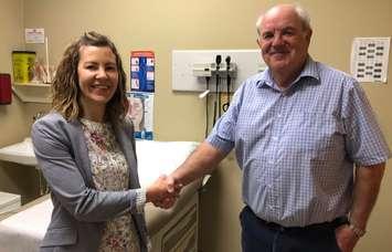 Dr. Laura Silvestri and Dr. Patrick Boyle. February 22, 2019. (Photo provided by The Physician Recruitment Taskforce of Sarnia Lambton)