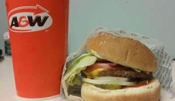 A&W Teen Burger. BlackburnNews.com photo.